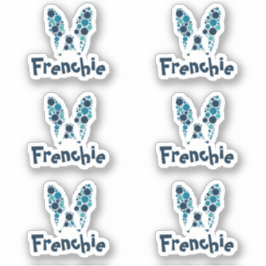 Adesivo Nome Personalizado do Bulldog Francês