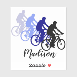 Adesivo Nome Personalizado do Esporte de Ciclismo de Bicic
