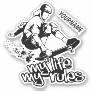 Adesivo Nome personalizado do skate