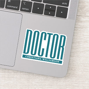 Adesivo Nome Personalizado Doutorado em Licenciatura Escol