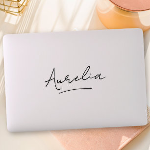 Adesivo Nome personalizado Laptop de logotipo de assinatur