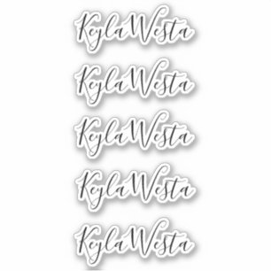 Adesivo Nome personalizado personalizado legível manuscrit