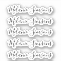 Nome personalizado personalizado legível manuscrit