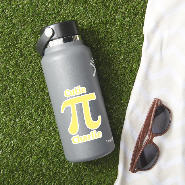 Adesivo Nome personalizado Pi / Pie Cutie (HydroFlask Insitu)