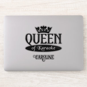 Adesivo Nome personalizado Rainha de Karaoke