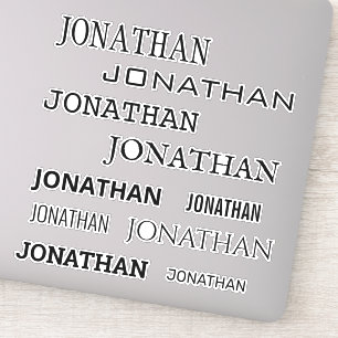 Adesivo Nome Personalizado Tamanho Monograma Laptop Tumble