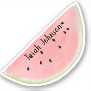 Adesivo Nome Personalizado Vinheta Watermelon