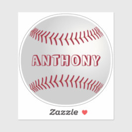 Adesivo Nome Personalizado Wall Decal de Baseball