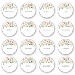 Adesivo Nome personalizável do convidado de casamento Obri