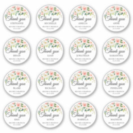 Adesivo Nome personalizável do convidado de casamento Obri