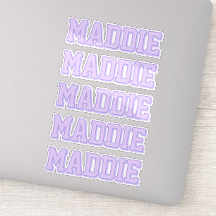 Adesivo Nome Púrpura do Pêssego