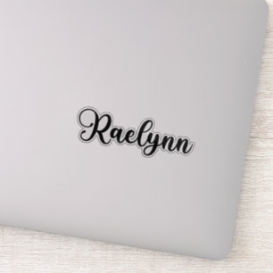 Adesivo Nome Raelynn - Caligrafia manuscrita