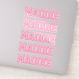 Adesivo Nome rosa do pré-disquete