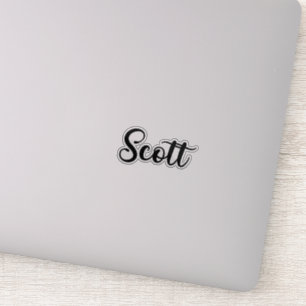 Adesivo Nome Scott - Caligrafia manuscrita