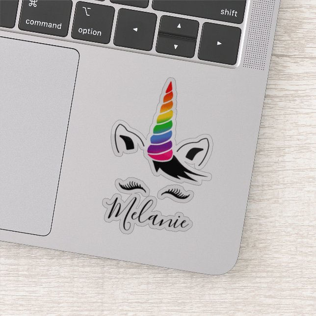 Adesivo Nome Unicorn do Glam Rainbow (Detalhe)