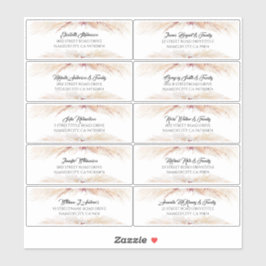 Adesivo Nomes de Convidado do Pampas Grass