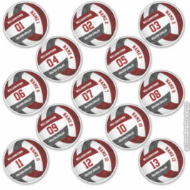 Adesivo nomes de jogadores negros de voleibol de marrom gi