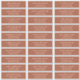 Adesivo Nomes e Endereços de Convidados de Casamento em Sc