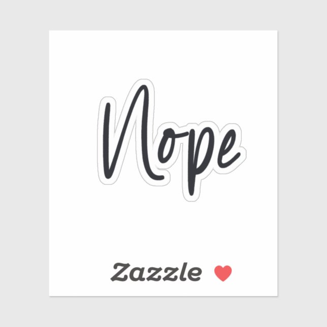 Adesivo Nope (Folha)