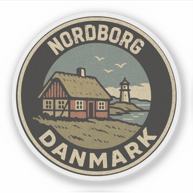 Adesivo Nordborg, Dinamarca Danmark  (Frente)