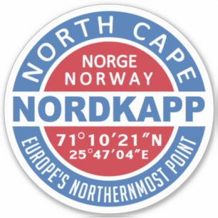 Adesivo NORDKAPP Noruega