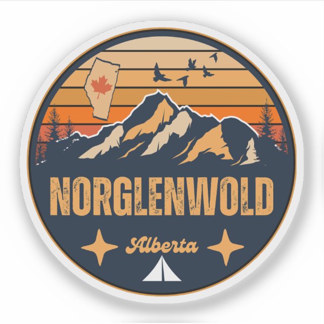 Adesivo Norglenwold, Alberta (Frente)