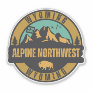 Adesivo Noroeste Alpino, Wyoming