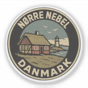 Adesivo Nørre Nebel, Dinamarca Danmark