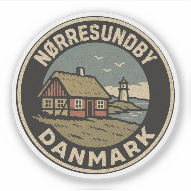 Adesivo Nørresundby, Dinamarca Danmark  (Frente)