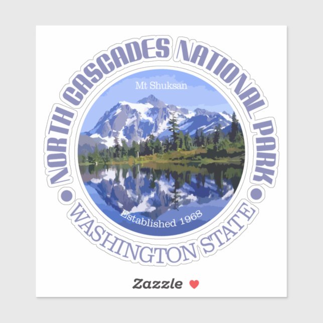 Adesivo North Cascades NP (Folha)