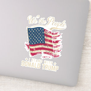 Adesivo Nós, o Povo, Eu Apoio Donald Trump Vintage