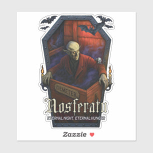 Adesivo Nosferatu Coffin Edition Die-Cut Sticker - Gótico