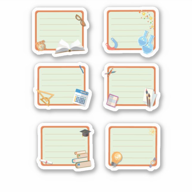 Adesivo Notebook escolar (Frente)