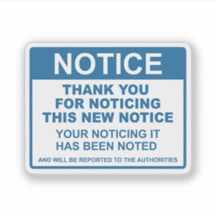 Adesivo Notícias Engraçadas Obrigado Por Notarem Esta Nota