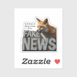 Adesivo Notícias Falso Fox Kamala Mídia Humorística Person