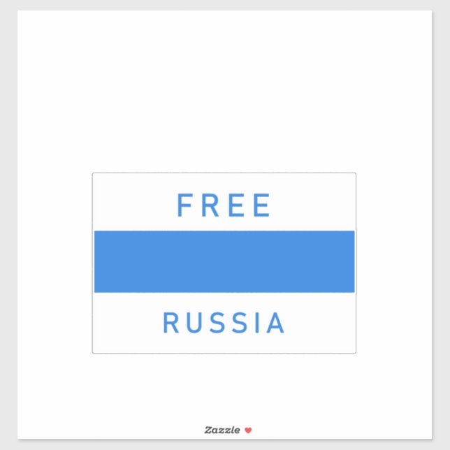 Adesivo Nova bandeira da Rússia (Folha)