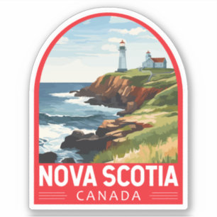 Adesivo Nova Escócia Canada Viagem Art Vintage