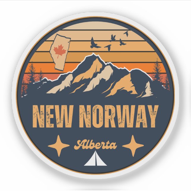 Adesivo Nova Noruega, Alberta (Frente)