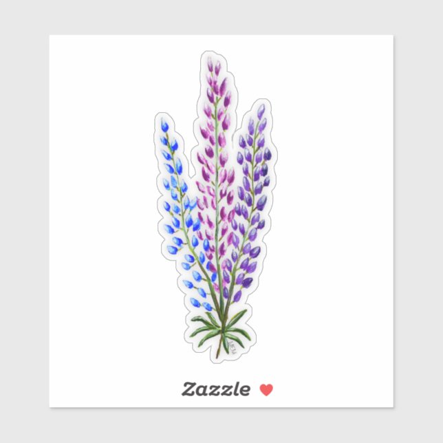 Adesivo Nova Sotia Lupines (Folha)
