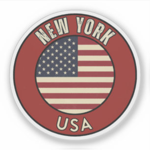 Adesivo Nova York Estados Unidos da América