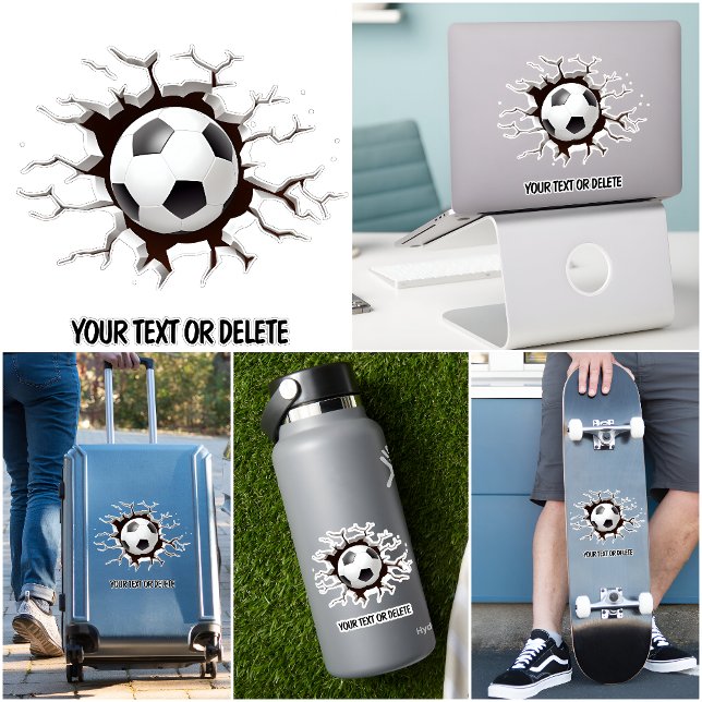 Adesivo Novelesuste da bola de futebol do Hole Breakthroug (Criador carregado)