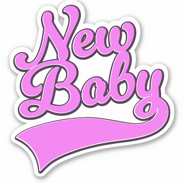 Adesivo Novo Bebê (Frente)
