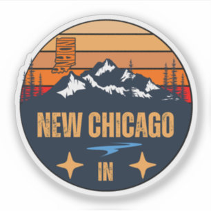 Adesivo Novo Chicago, Indiana