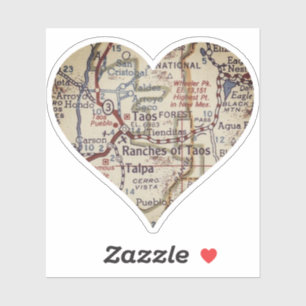 Adesivo Novo Mapa do México Antigo Taos