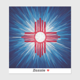 Adesivo Novo México, branco vermelho e azul