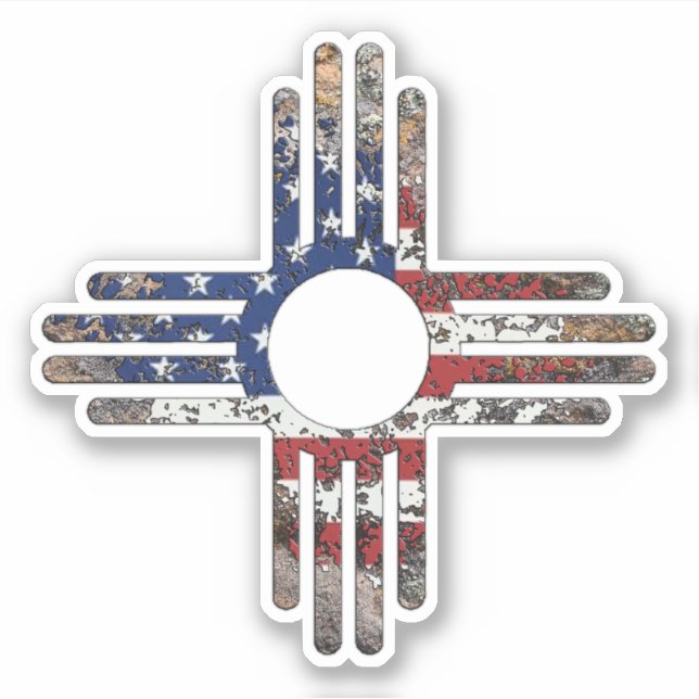 Adesivo Novo México dos Estados Unidos da América (Frente)