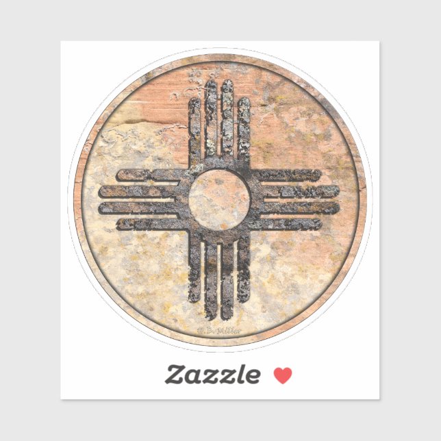 Adesivo Novo México Zia - Conversando Desfiladeiros, Novo  (Folha)