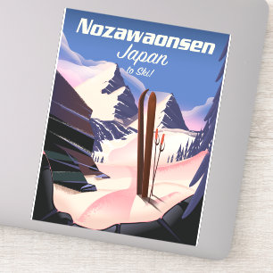 Adesivo Nozawaonsen Japão para esquiar