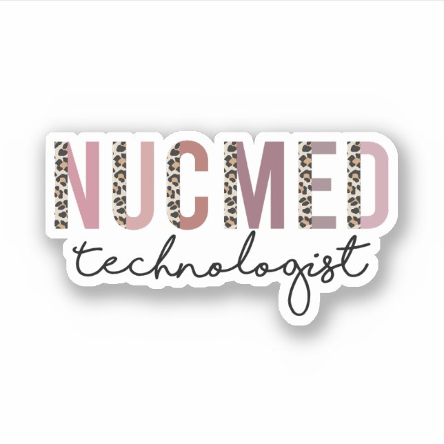 Adesivo Nuc Med Technologist, Tecnologia de Medicina Nucle (Frente)