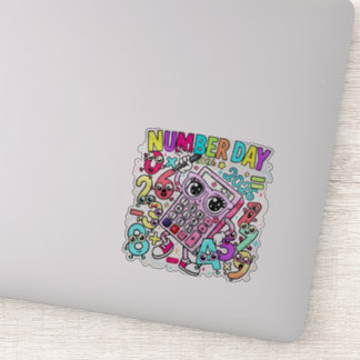Adesivo Number Day Calculator Sticker for Kids UK School